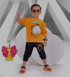 Hosiery Printed T-Shirt with Pant Set for Kids 