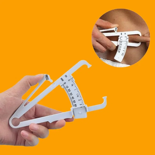 Lightweight Eco-Friendly Body Fat Measuring Caliper (Multicolor, Pack of 1)
