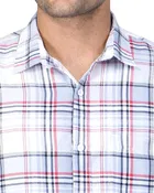 Poly Cotton Full Sleeves Chequered Shirt for Men 