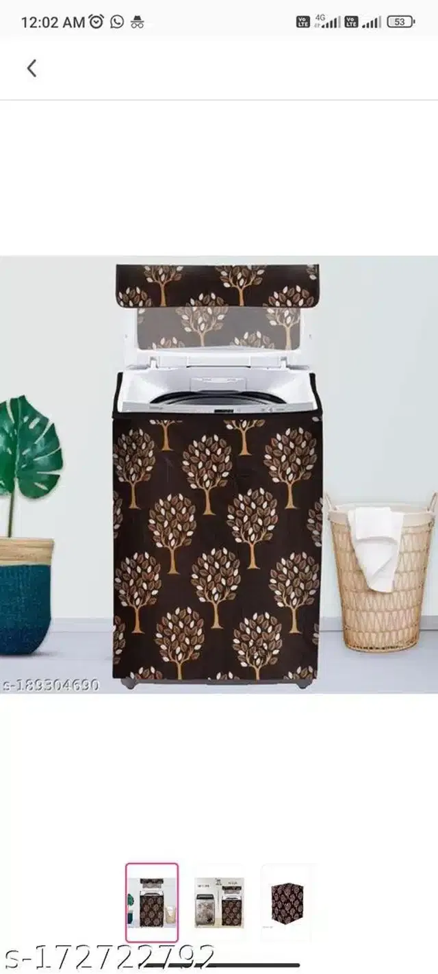 Washing Maching Cover for Home (Multicolor)