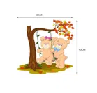 AVV Couple Bear Wall Stickers 60x45cm