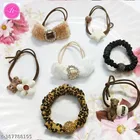 Cotton Blend Hair Scrunchies for Women & Girls 