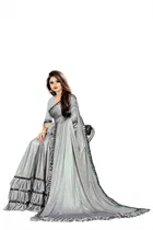 Lycra Blend Embellished Saree for Women 