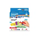 Lxuor Doodle Plastic Childgrip Crayons 6 Shade (Pack of 1)