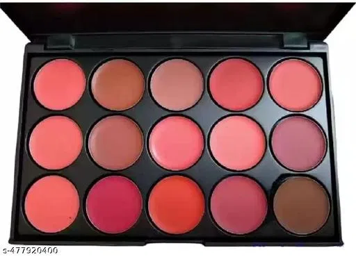 Long Lasting Waterproof 15 Shades Lipstick Palette (Multicolor, Pack of 1)