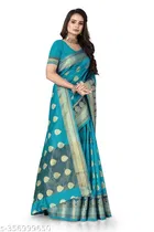 Banarasi Silk Zari Woven Saree for Women 