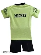 Cotton Blend Printed Clothing Set for Boys 