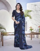 Chiffon Printed Saree for Women 