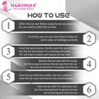 Majestique Ear Wax Remove Spring with A Small Cleaning Brush and Storage Box 