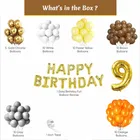 Multicolor Theme 9th Birthday Balloon Decoration Kit , Multicolor, Pack Of 58