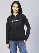 Women's Printed Hooded Sweatshirt 