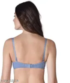 Cotton Blend Solid Padded Bra for Women 
