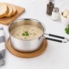 SimpleHome Lightweight Steel Sauce Pan, 1000ml, 16cm