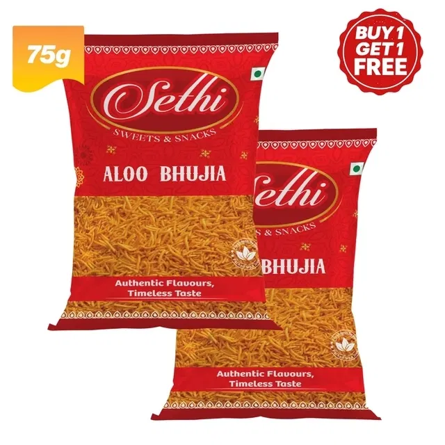 सेठी आलू  भुजिआ  2X75 g (बय 1 गेट 1 फ्री)