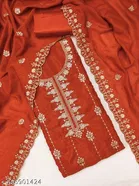Vichitra Silk Punjabi/All Over Suits for Women 