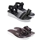 Combo of Flats with Sandals for Women 