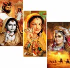 MDF 3 Pcs Designer Wall Painting for Home & Office 