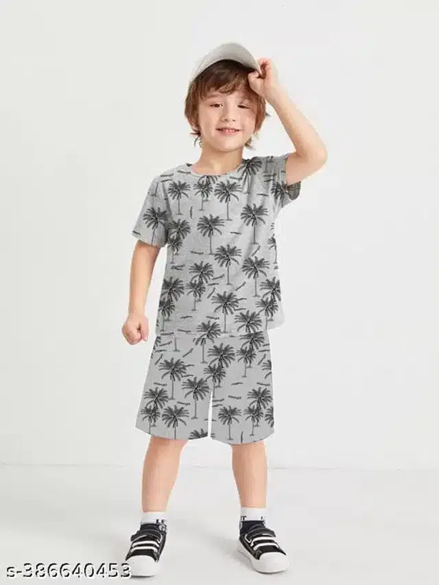 Clothing Set for Boys (Grey, 7-8 Years)