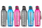 Parikshit Plastic Water Bottles, 1000 ml, Set of 6, Multicolor