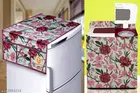 KANUSHI Industries® Fridge Covers / Refrigerator Cover +1 Pc Top Load Semi Automatic Washing Machine Cover 
