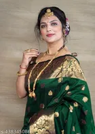 Banarasi Silk Zari Woven Saree for Women 