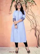 Cotton Blend Printed Kurti for Women 