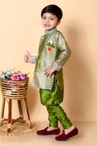 Cotton Blend Sherwani for Boys 