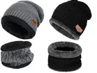 Woolen Beanie Cap with Neck Warmer for Men & Women 