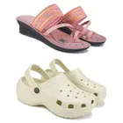 Combo of Sandals & Clogs for Women 
