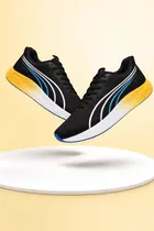 Sports Shoes for Men, Black & Yellow 