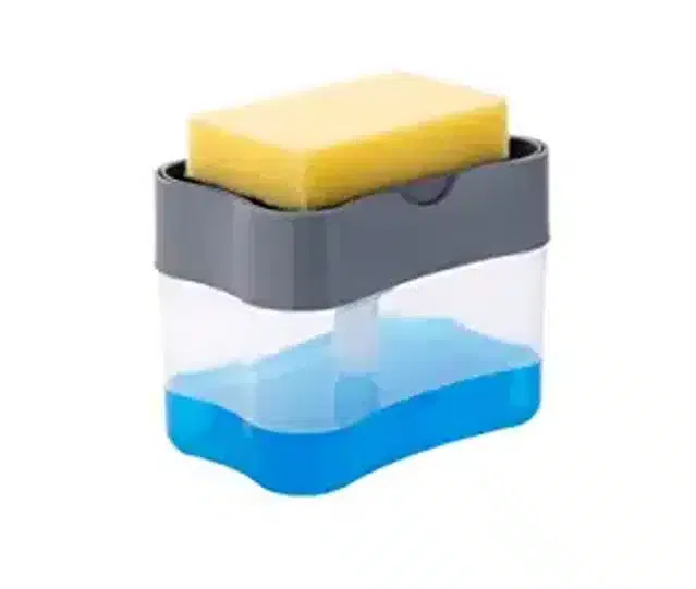 2 in 1 Soap Dispenser & Liquid Holder (Multicolor, 400 ml)