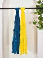 Net Self-Design Dupatta for Women (Multicolor, 2.2 m)