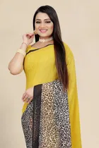 Georgette Printed Saree for Women 