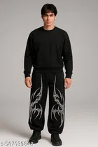 Terry Sports Pant for Men, Black, Pack of 2 