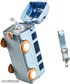 Plastic Bus Shape Sipper Bottle for Kids, Multicolor 