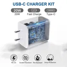 20 W Quick Charge 3 A Wall Charger for Mobile with Detachable Iphone Cable 
