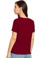 Cotton Round Neck T-Shirt for Women 