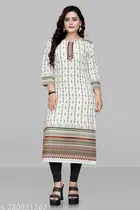 Jute Silk Printed Kurti for Women 