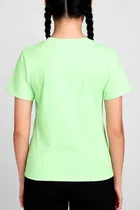 Round Neck Printed T-Shirt for Girls 
