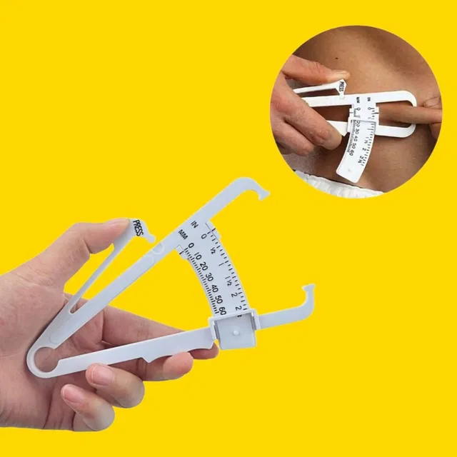 Lightweight Eco-Friendly Body Fat Measuring Caliper (Multicolor, Pack of 1)