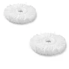 Fabric Spin Mop Refill (White, Pack of 2)