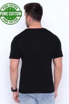100% Cotton Round Neck Printed T-Shirt for Men 