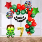 Hulk Theme 7th Birthday Balloon Decoration Kit For Kids, Multicolor, Pack Of 53