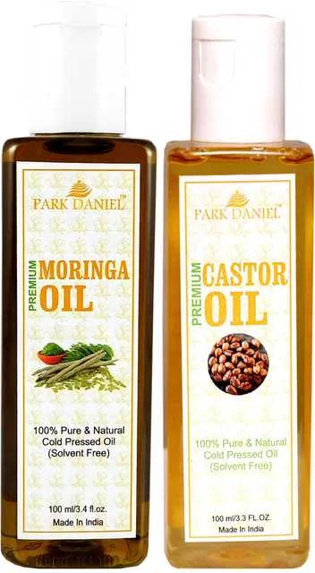 Park Daniel Moringa Oil & Castor Oil (Pack of 2, 100 ml) (SE-1777)
