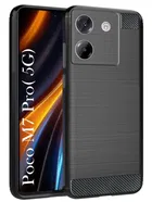 Artificial Leather Poco M7 Pro 5G Back Cover 