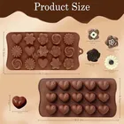 Silicone Chocolate Moulds,Dark Brown, Pack Of 2