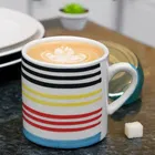 6 Pcs Ceramic Tea & Coffee Cup Set - Multicolour