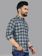 Polycotton Checked Shirts for Men, Multicolor 