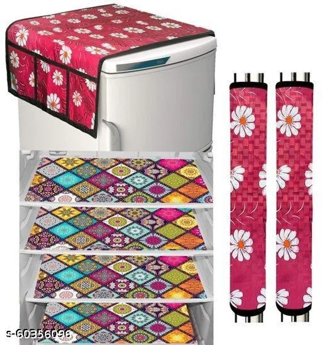 Fridge Cover Set (Multicolor, Set of 7)