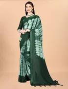 Chinon Solid Saree for Women 